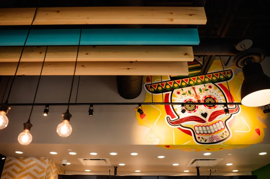 Vibrant Mexican-inspired decor of a TacoTime restaurant | TacoTime Franchise FAQs: Support, Costs, and What You'll Need to Know Blog