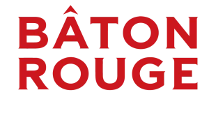 Bâton Rouge logo in bold red and black colors, showcasing a modern design.